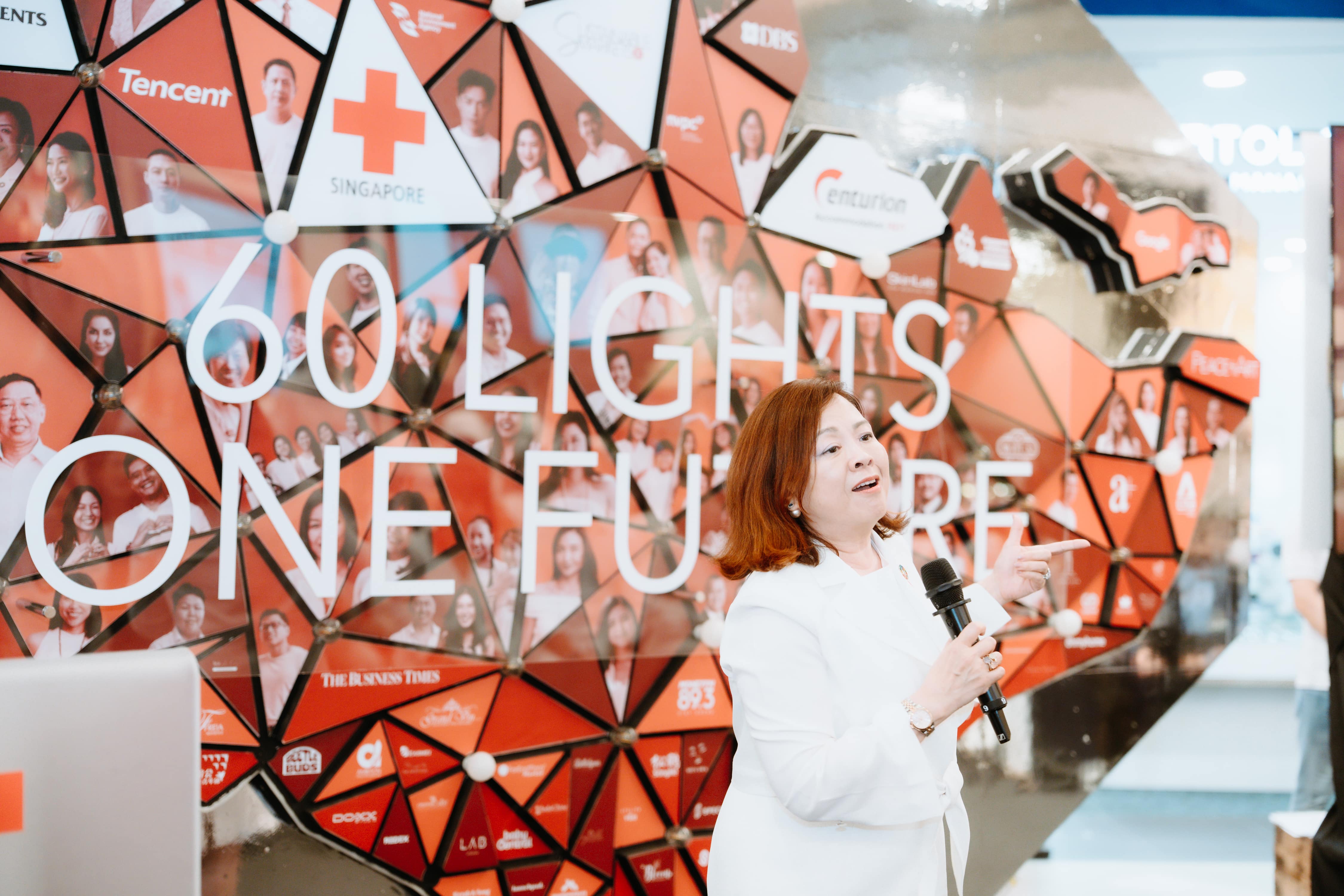 Singapore Red Cross Young Hearts Fundraising Event with Peace of Art 60 Lights One Future 3