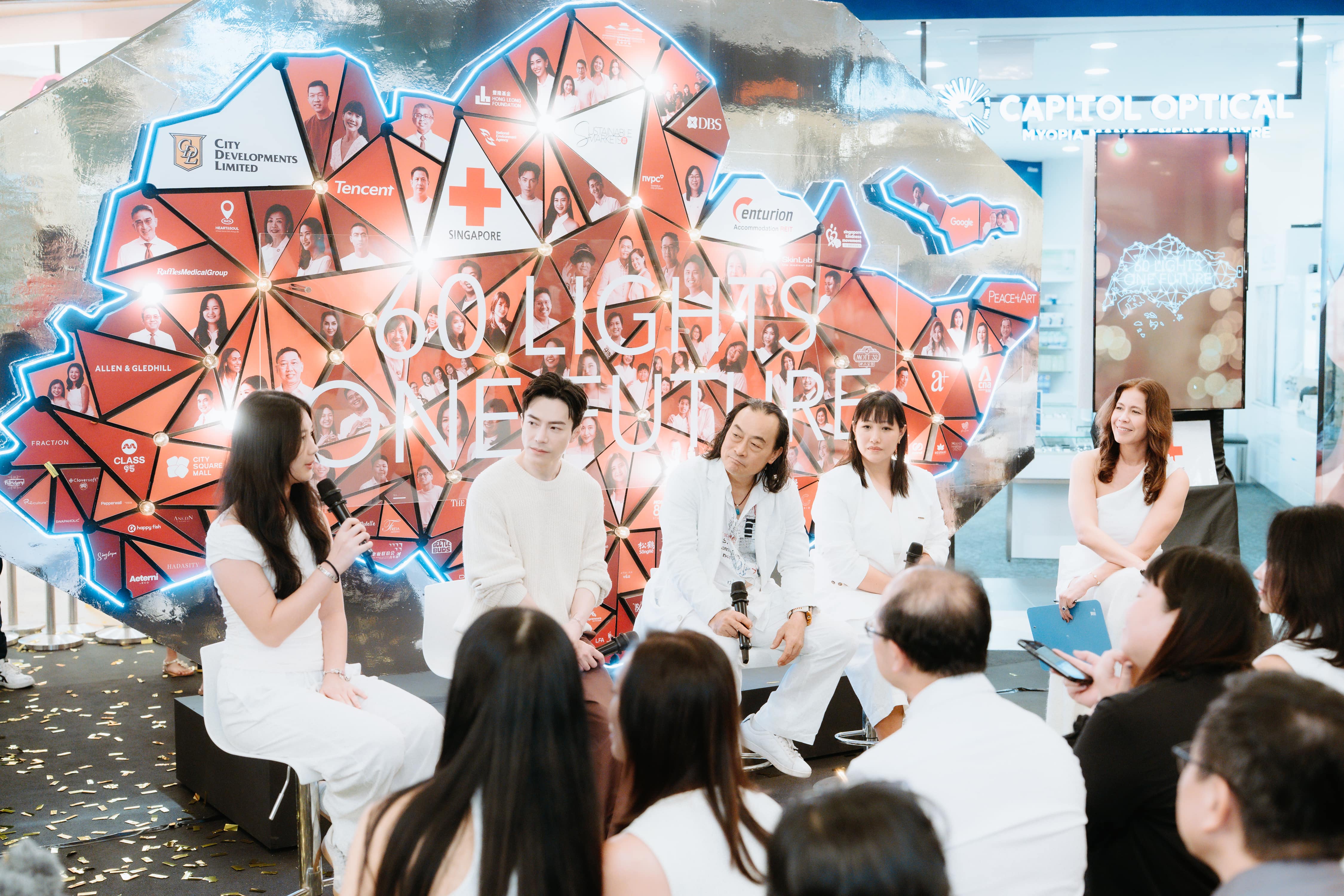 Singapore Red Cross Young Hearts Fundraising Event with Peace of Art 60 Lights One Future 6